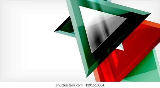 Triangle abstract vector background design