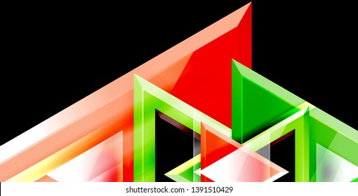 Triangle abstract vector background design