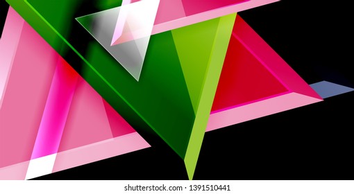Triangle abstract vector background design