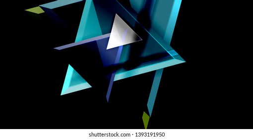 Triangle abstract vector background design