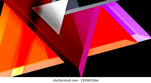 Triangle abstract vector background design