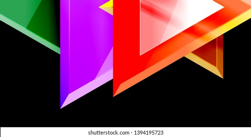 Triangle abstract vector background design