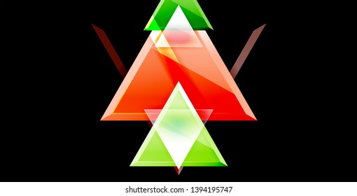 Triangle abstract vector background design