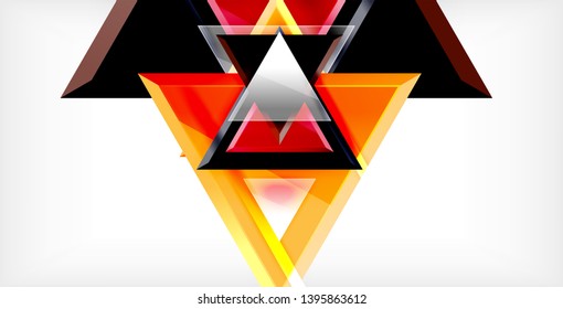 Triangle abstract vector background design