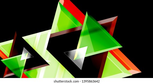 Triangle abstract vector background design