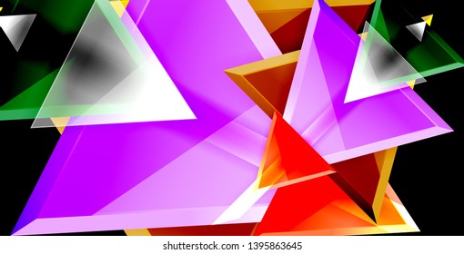 Triangle abstract vector background design