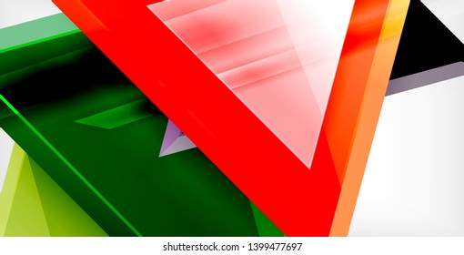 Triangle abstract vector background design
