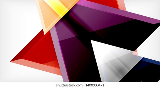 Triangle abstract vector background design