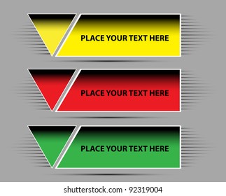 Triangle abstract vector banner