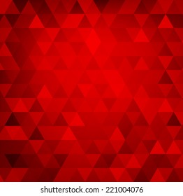 Triangle abstract vector red background