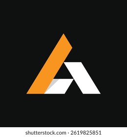 Plantilla de diseño de Vector de logotipo de letra Triangle AG