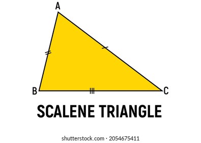 triangle with all different sides, to study the scalene triangle in the classroom at mathempaica