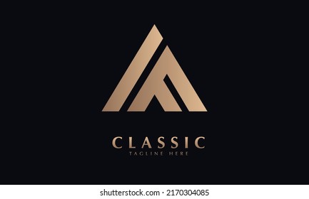 plantilla de monogramo del logotipo del vector de torre de diseño alfa
