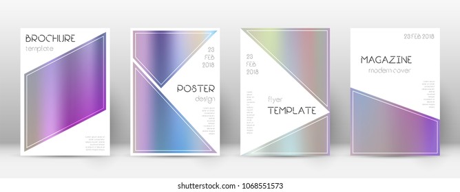 Triangle amazing template for Brochure, Annual Report, Magazine, Poster, Corporate Presentation, Portfolio, Flyer. Bewitching color gradients cover page.