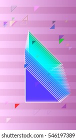 triangle among shiny ensemble, graphic idea at image