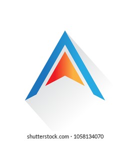 triangle arrow business logo