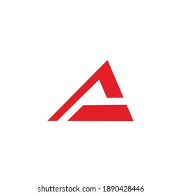 Dreieck-Pfeil-Buchstabe g geometrischer Logo-Vektorgrafik