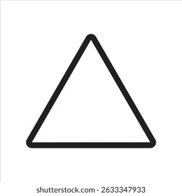 Icono de Vector de arte de línea de flecha o pirámide de triángulo para App y Sitios web