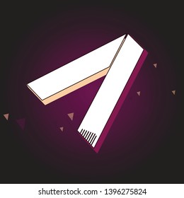 triangle arrow simple Purple background