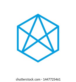 Triangle Arrow Space Business Company Vector Logo Design