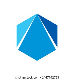 Triangle Arrow Space Business Company Vector Logo Design