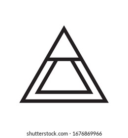 Triangle Arrow Space Business Company Vector Logo Design