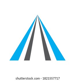Triangle Arrow Space Business Company Vector Logo Design