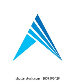 Triangle Arrow Space Business Company Vector Logo Design