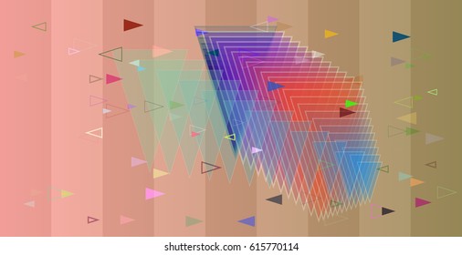 triangle art background