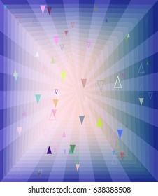 triangle art idea