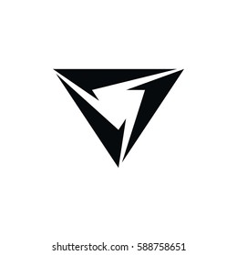 triangle art theme logo logotype