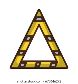 triangle attention symbol to security precuation