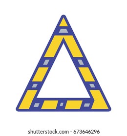 triangle attention symbol to security precuation