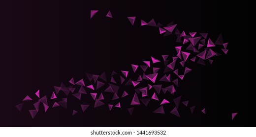 Triangle background. Abstract composition of triangular pyramids. 3D vector illustration . Minimal geometric background.  Mangent  three-dimensional triangular pyramids in space.