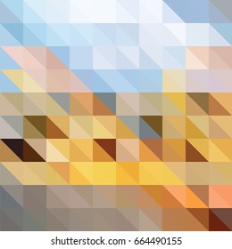 Triangle background with autumn colors