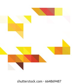 Triangle background with autumn colors