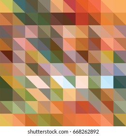 Triangle background with autumn colors