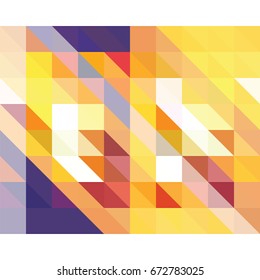 Triangle background with autumn colors