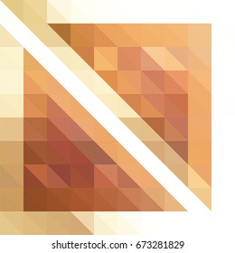 Triangle background with autumn colors