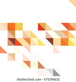 Triangle background with autumn colors