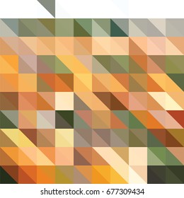 Triangle background with autumn colors