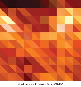 Triangle background with autumn colors