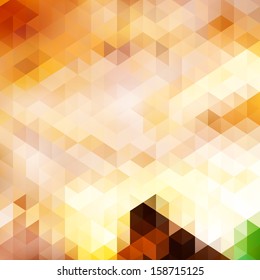 Triangle background in autumn colors. EPS10