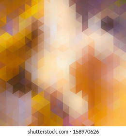 Triangle background in autumn colors. EPS10