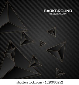 Triangle background black color
