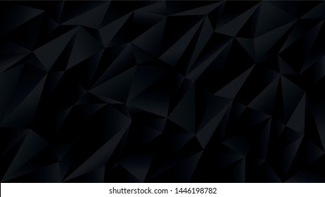 triangle background, black and white shade polygon wallpaper
