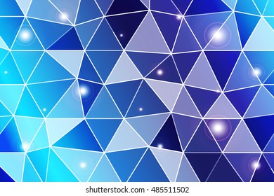 triangle background. blue gradient. vector illustration. Polygonal style. for design
