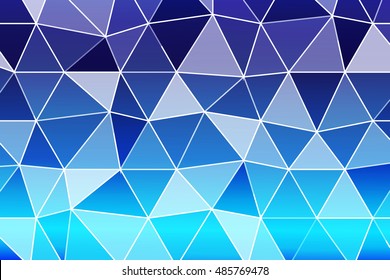 triangle background. blue gradient. vector illustration. Polygonal style. for design