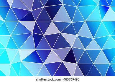 triangle background. blue gradient. vector illustration. Polygonal style. for design
