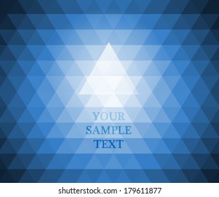 triangle background, bluish 